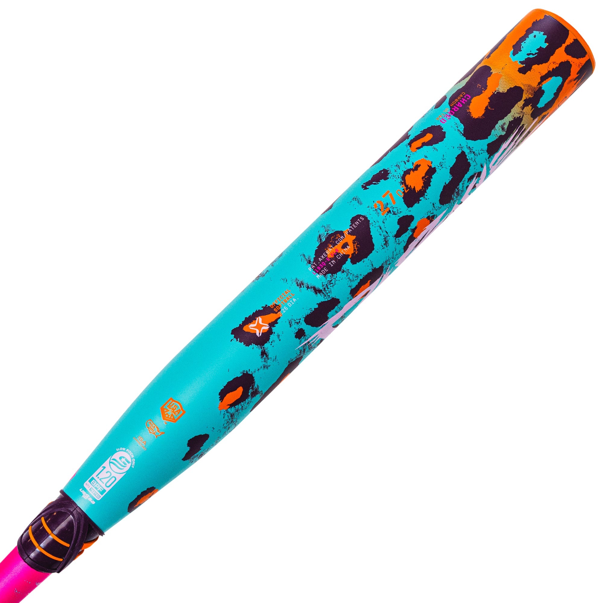 Axe Dabacle Dual Stamp Slowpitch Bat | ½ oz. Endloaded | Flared Handle |