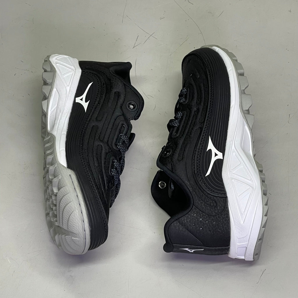 MIZUNO (PAIR) Ambition 3 Baseball Shoes US 4.5 Men's Black w/ White 11GT235109