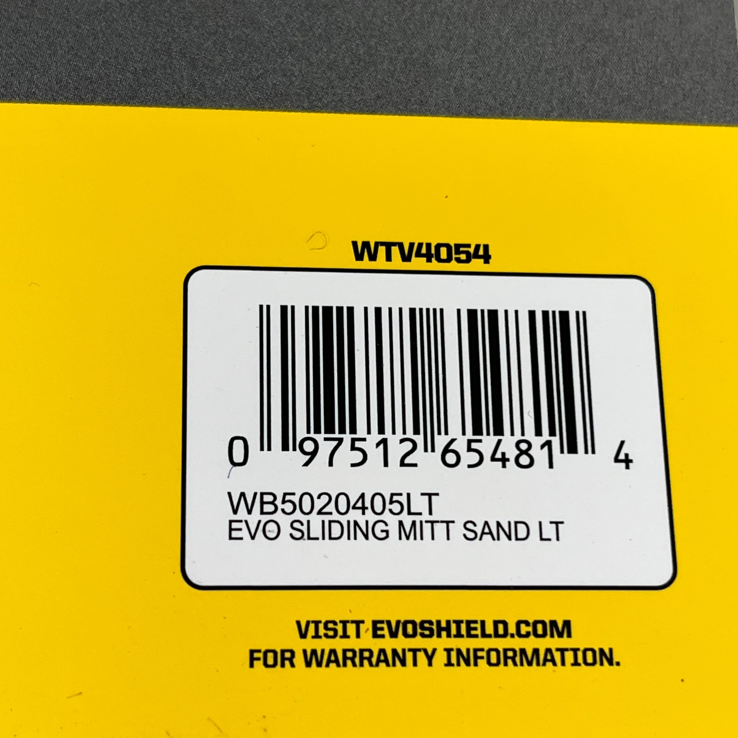 EVOSHEILD Protective Sliding Mitt Hand Guard Compression Strap Left Sand WTV4054