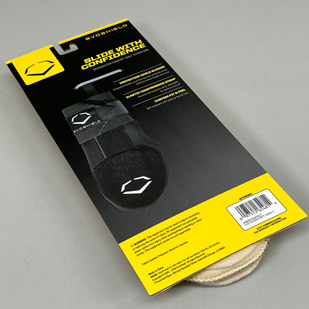 EVOSHEILD Protective Sliding Mitt Hand Guard Compression Strap Left Sand WTV4054