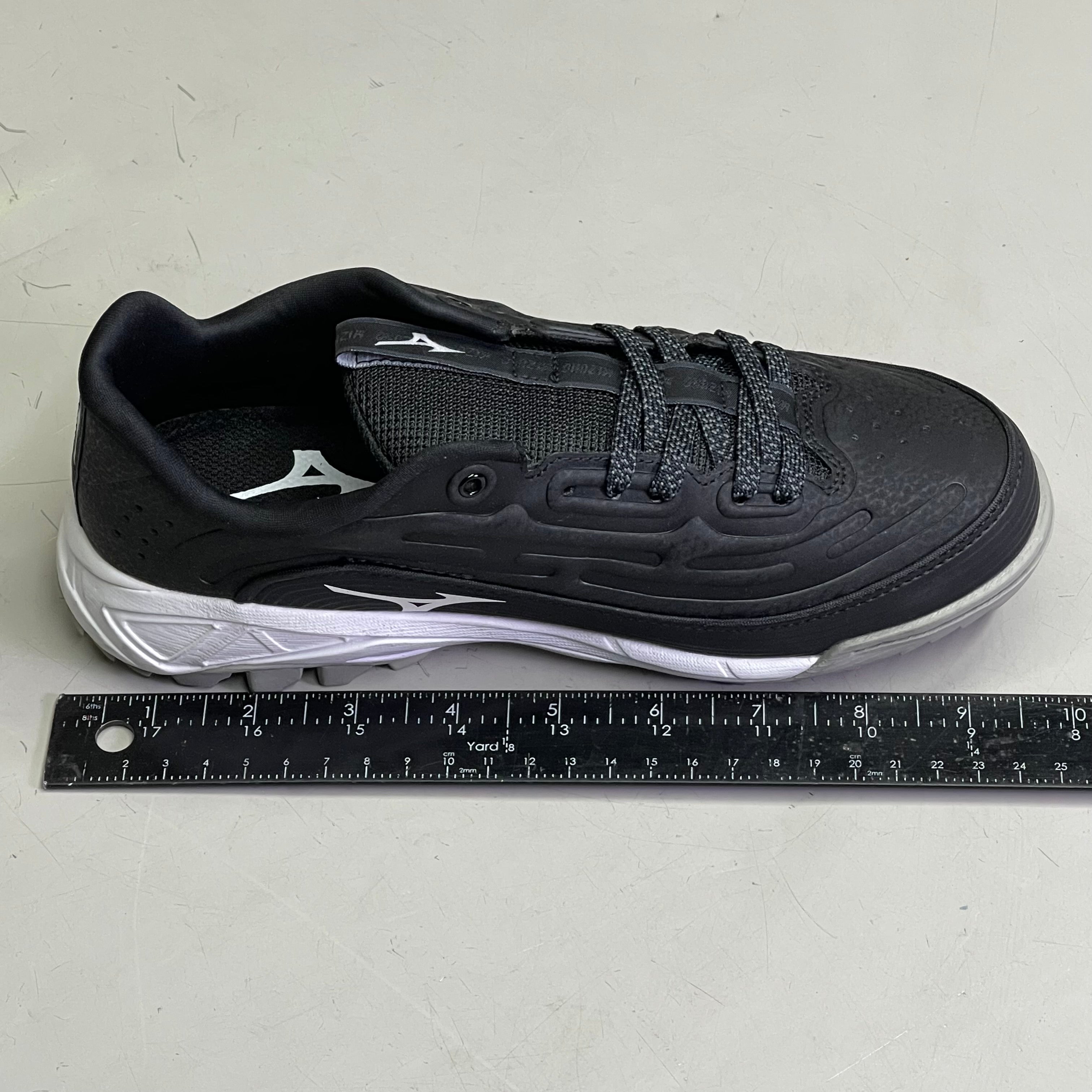 MIZUNO (PAIR) Ambition 3 Baseball Shoes US 4.5 Men's Black w/ White 11GT235109