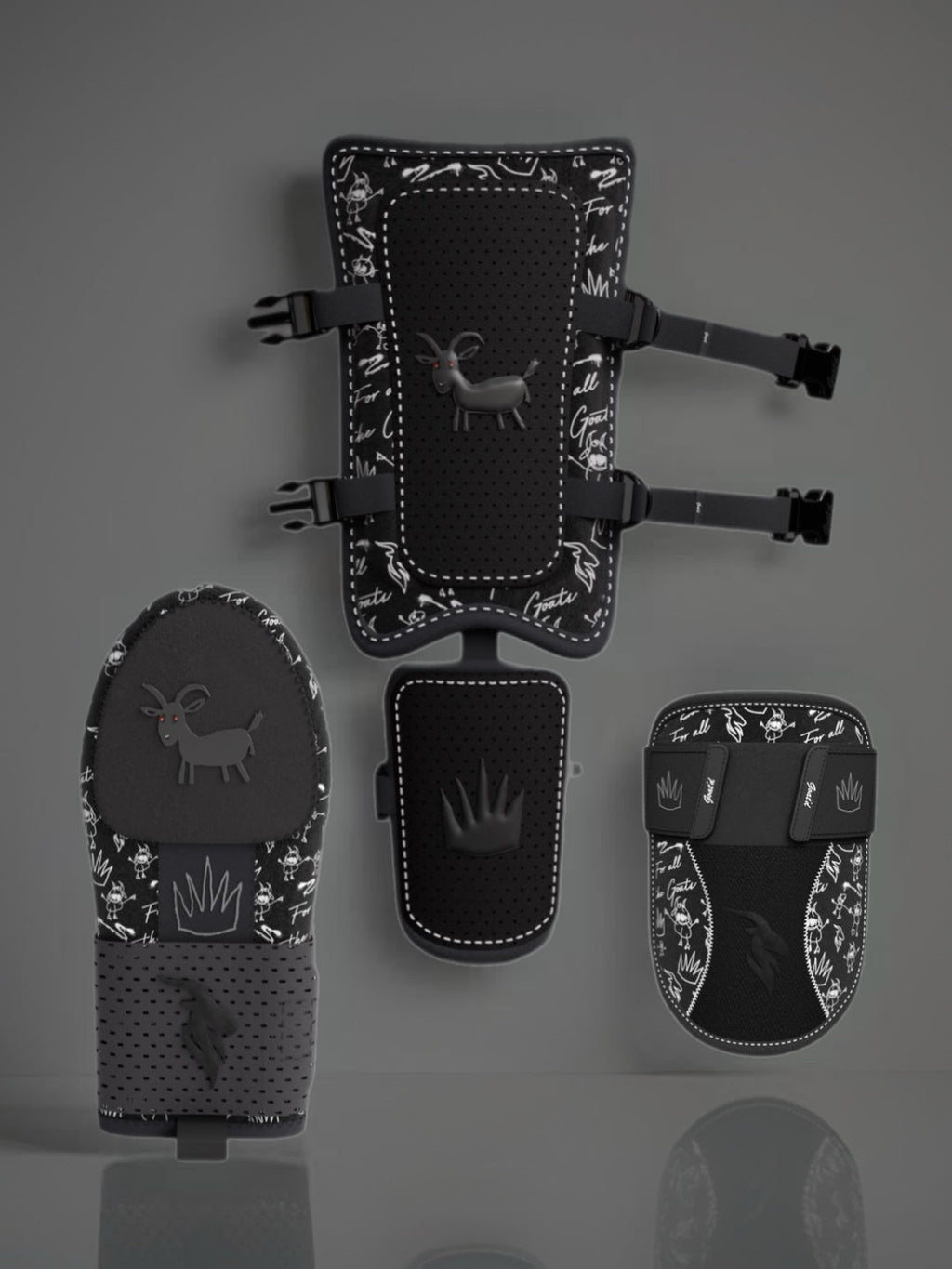 Blackout Collection - Sliding Mitt, Elbow Guard, Leg Guard