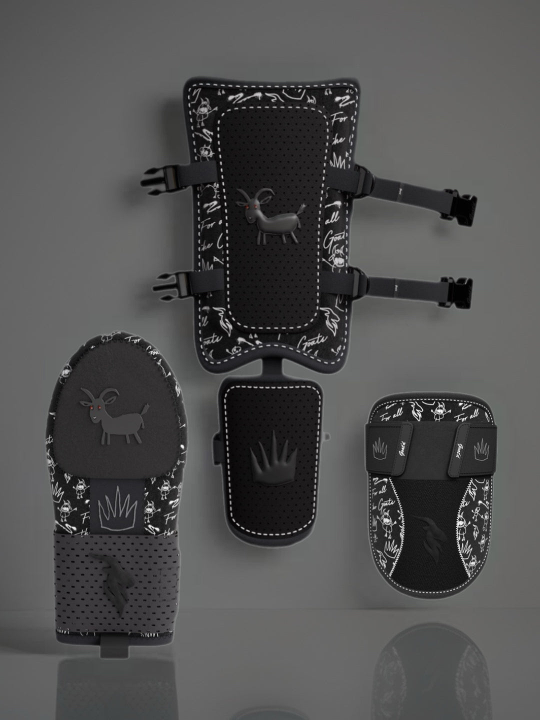 Blackout Collection - Sliding Mitt, Elbow Guard, Leg Guard
