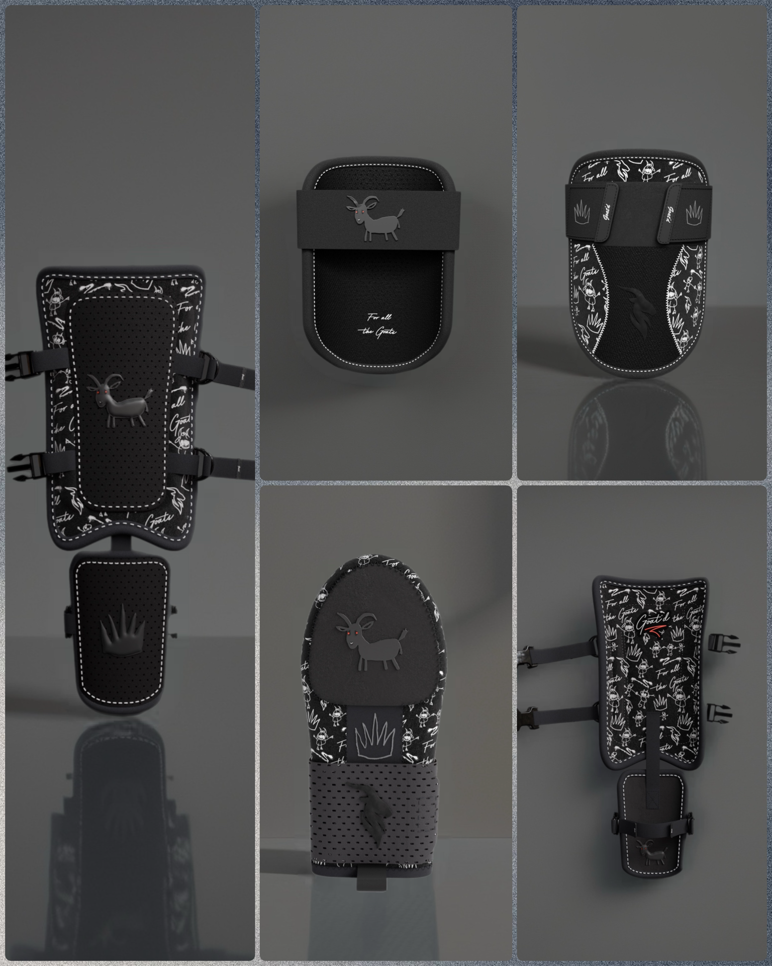 Blackout Collection - Sliding Mitt, Elbow Guard, Leg Guard