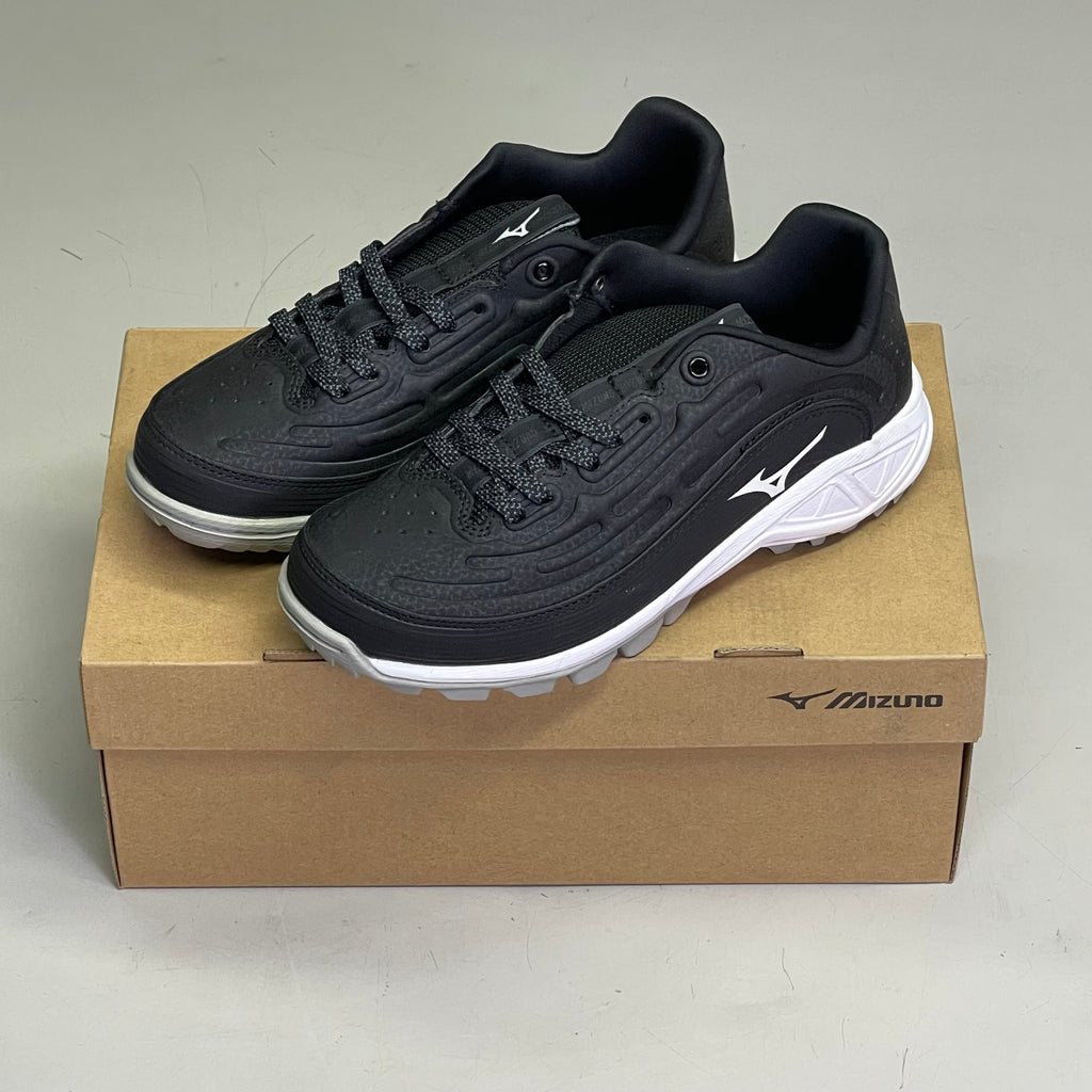MIZUNO (PAIR) Ambition 3 Baseball Shoes US 4.5 Men's Black w/ White 11GT235109