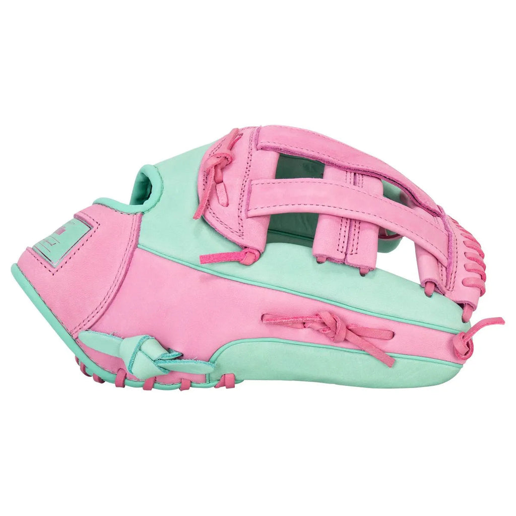 Franklin Sports CTZ5000 12.5" Baseball Glove Mint & Rose – Premium Cowhide Leather Fielding Mitt