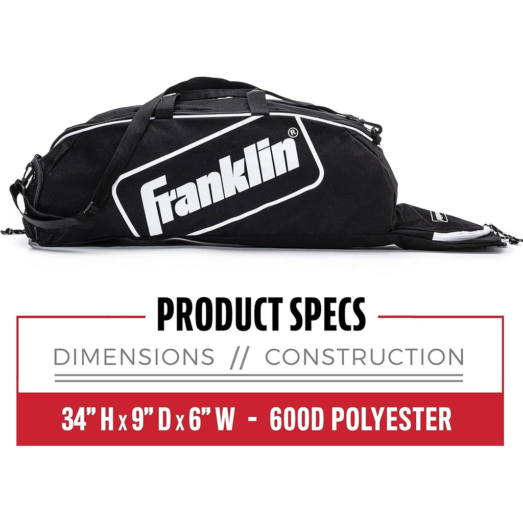 Franklin Sports Junior Baseball Equipment Bag - Stay Organized On and Off the Field