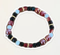 Gold,black,white and red bracelet( fits all)